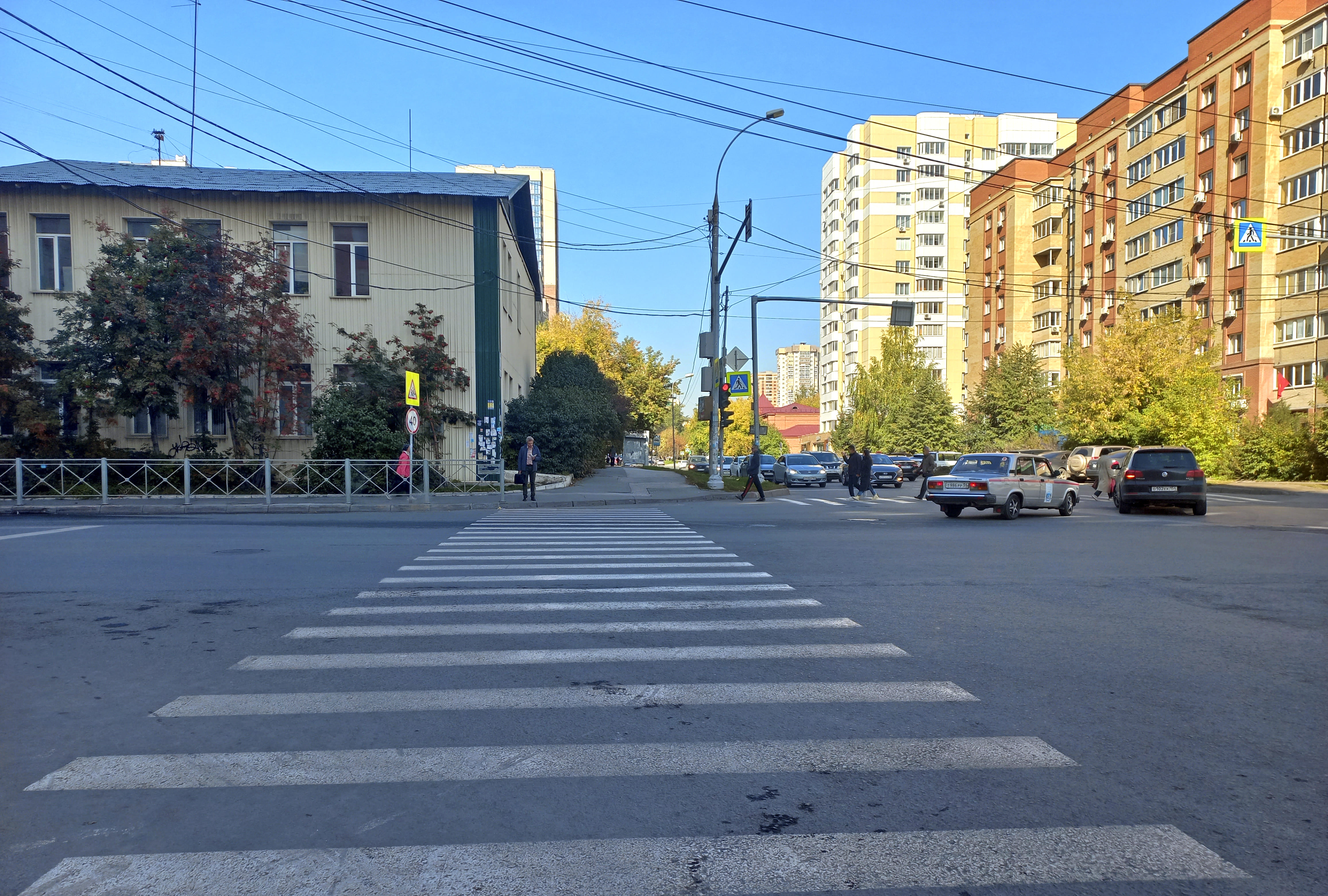Стрессовые пешеходные светофоры в Новосибирске